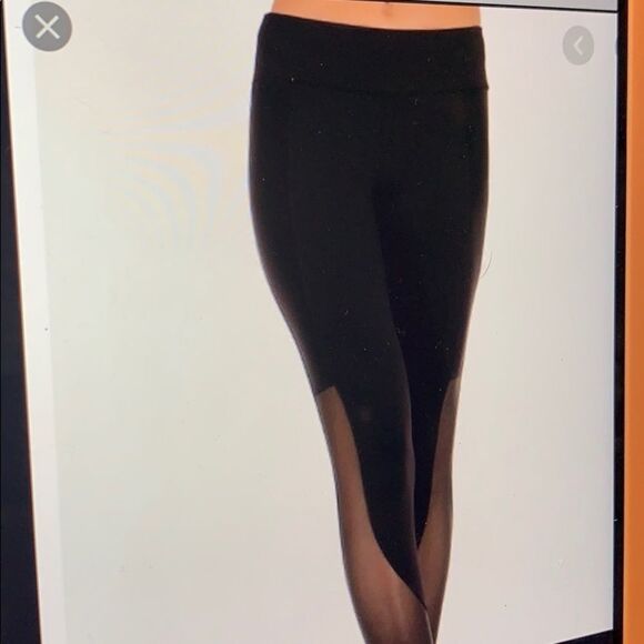 Boston proper black mesh leggings. XS - Picture 1 of 11